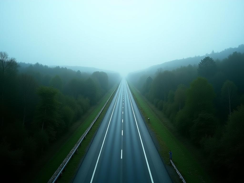 Czech highway panorama